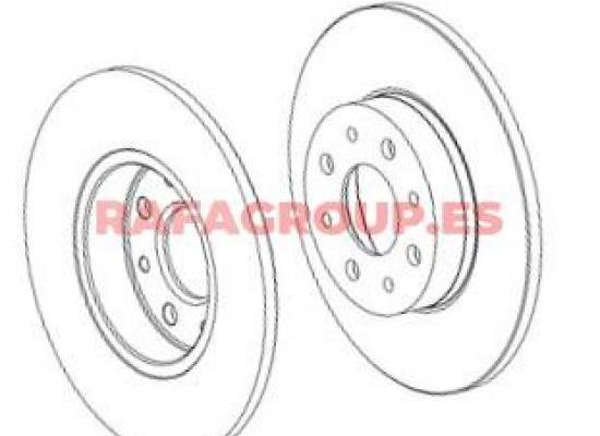 51865132 - Disco de freno, FIAT, ALFA ROMEO, LANCIA, RG15001C